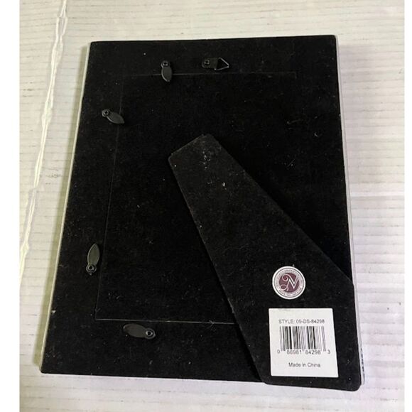 New View Gift Blue/White Ceramic Colorful Modern Geometric  5" x 7" Photo Frame - Picture 3 of 3